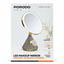 Porodo Lifestyle 3-in-1 LED Makeup Mirror with Bluetooth Speaker & 15W MagSafe Charger