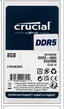 Crucial Notebook DDR5 Laptop RAM - 8GB~4800mhz