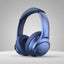 Blue headphones with 'Anker' and 'Soundcore' branding on a white background