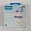 Soundcore by Anker A20i true wireless earbuds retail box in light blue, showing the earbuds, charging case, and a purple-and-white patterned cable on the front.