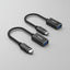 Two USB Type-C adapters with braided cables on a white background, branded 'Benfei'.