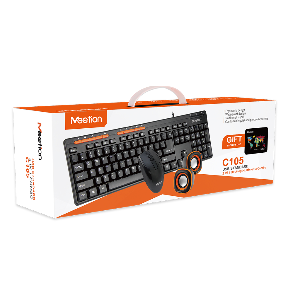 MEETION KEYBOARD,MOUSE&SPEAKER 3-1 COMBO- C105