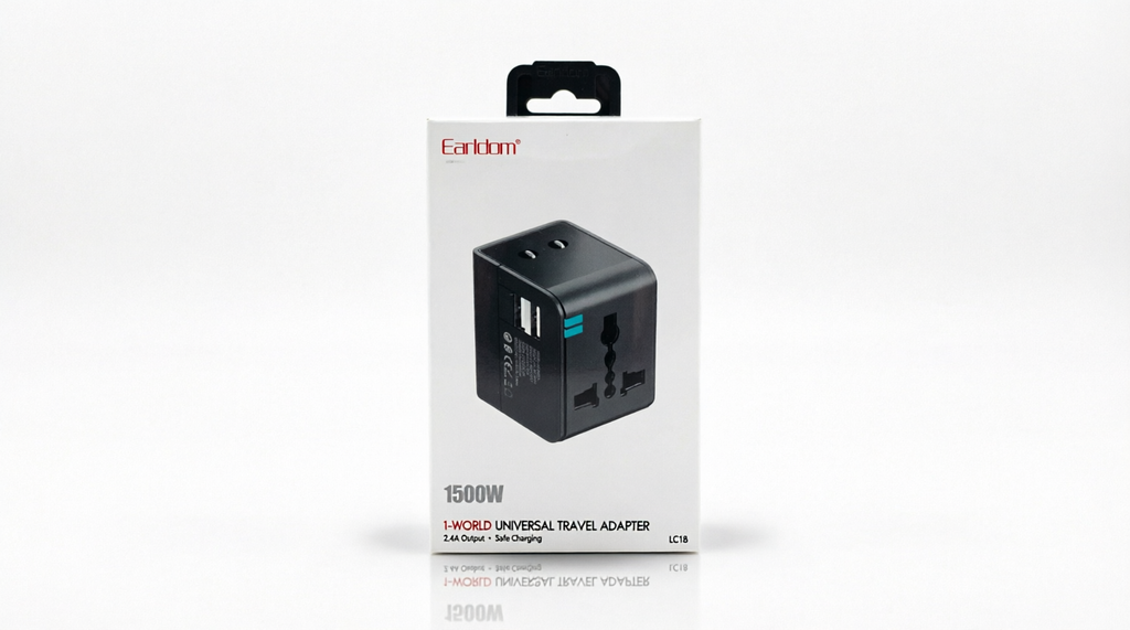 Earldom LC18 1500W Universal Travel Adapter