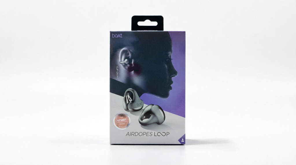 boAt Airdopes Loop Open-Ear Wireless Earbuds - Cool Gray