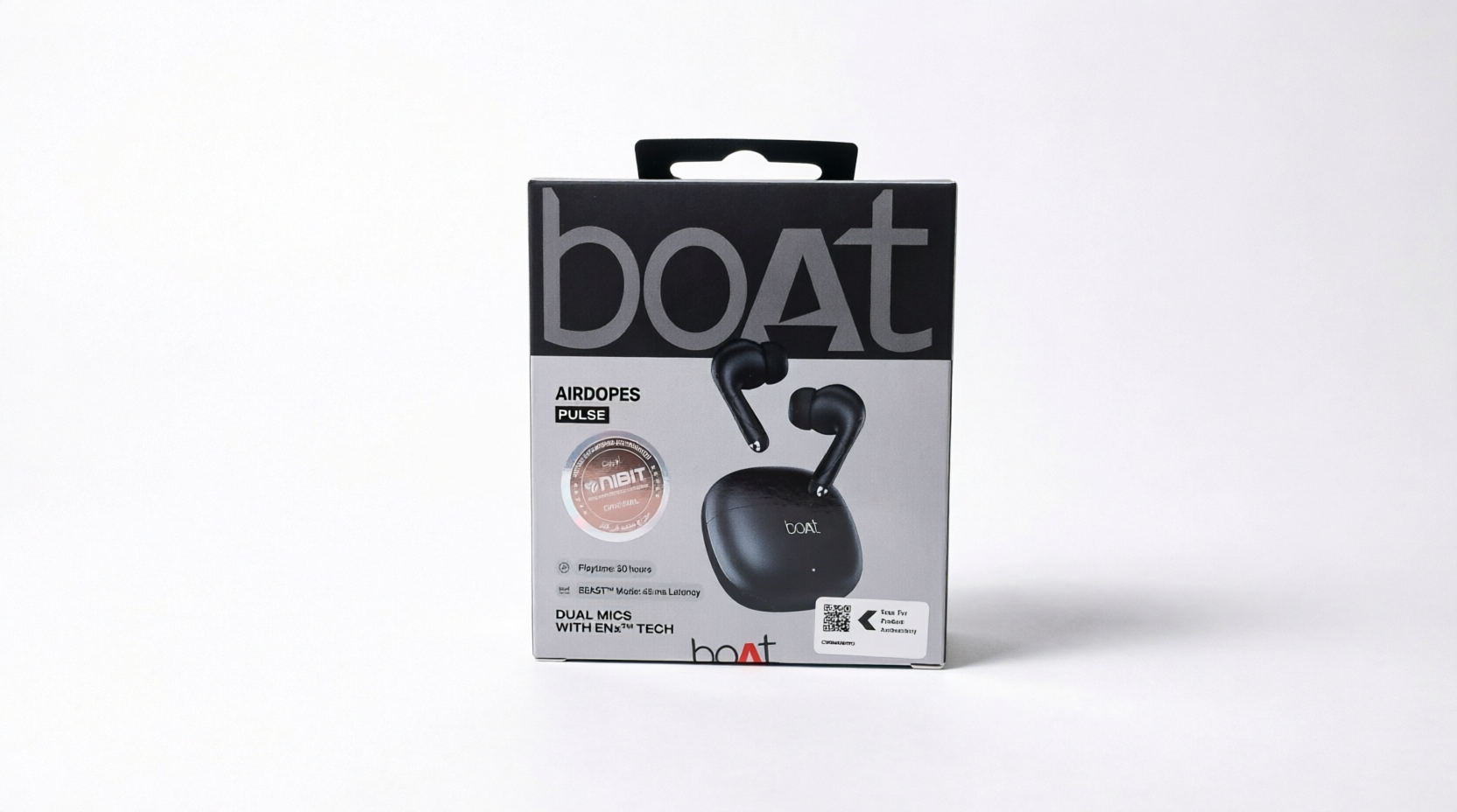boAt Airdopes Pulse True Wireless Earbuds - Shadow Black صورة ثانوية