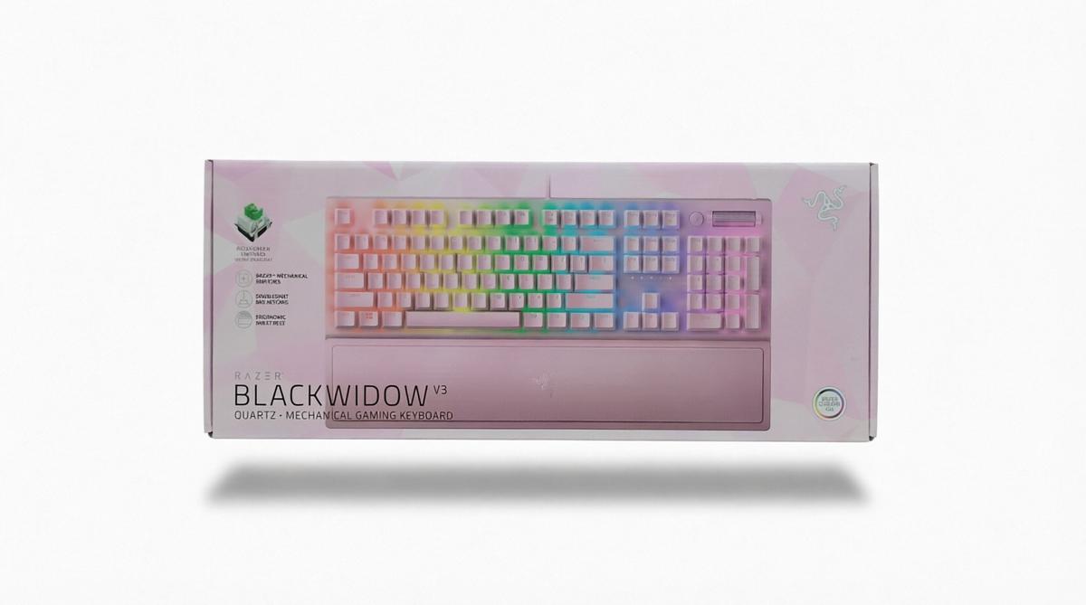 Razer BlackWidow V3 Quartz Mechanical Gaming Keyboard - Green Switch
