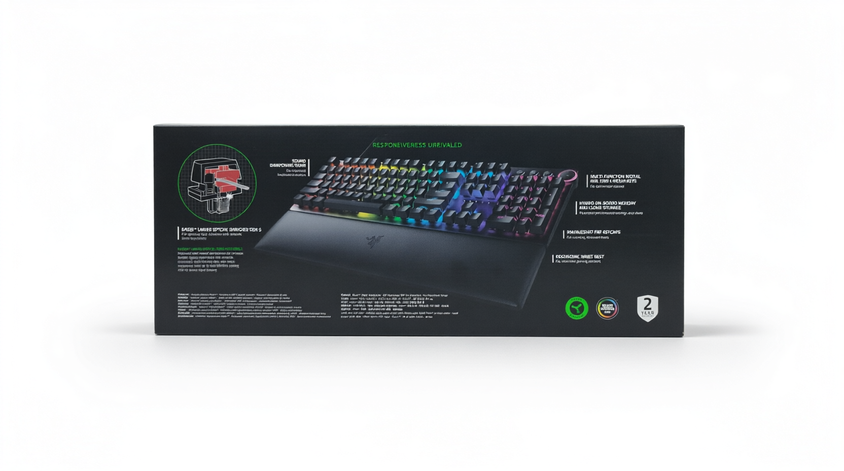 Razer Huntsman V2 Optical Gaming Keyboard - Linear Red Switch صورة ثانوية