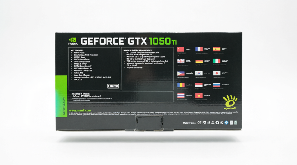 Manli GeForce GTX 1050 Ti 4GB GDDR5 Graphics Card