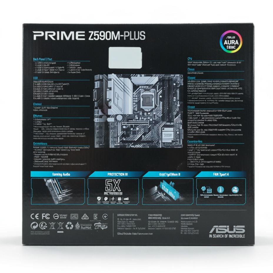 ASUS Prime Z590M-PLUS Micro-ATX Motherboard صورة ثانوية