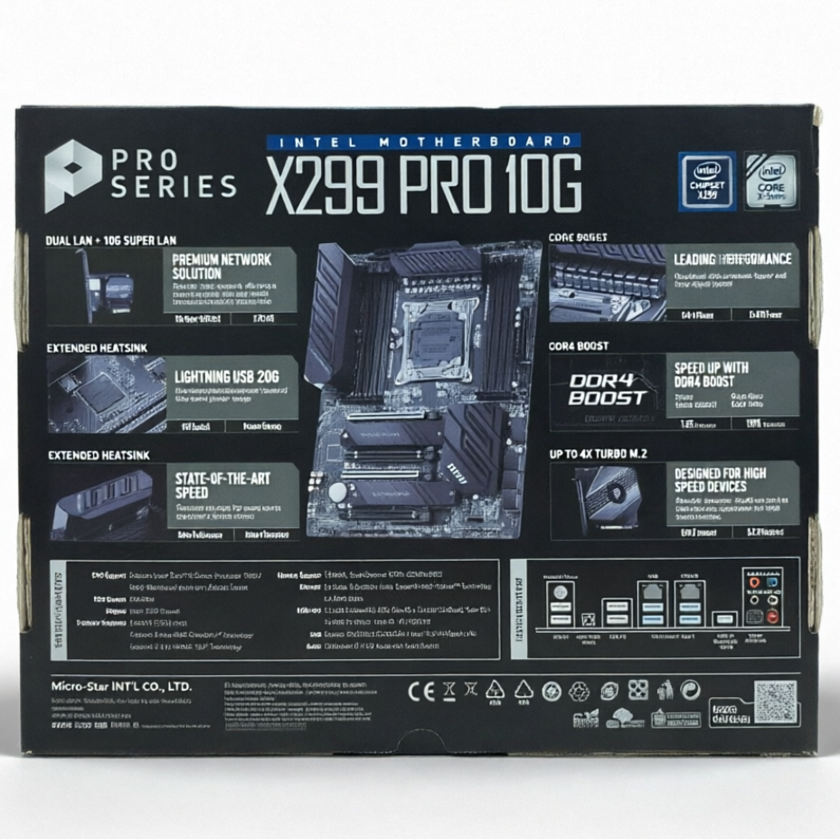 MSI X299 PRO 10G ATX Motherboard صورة ثانوية