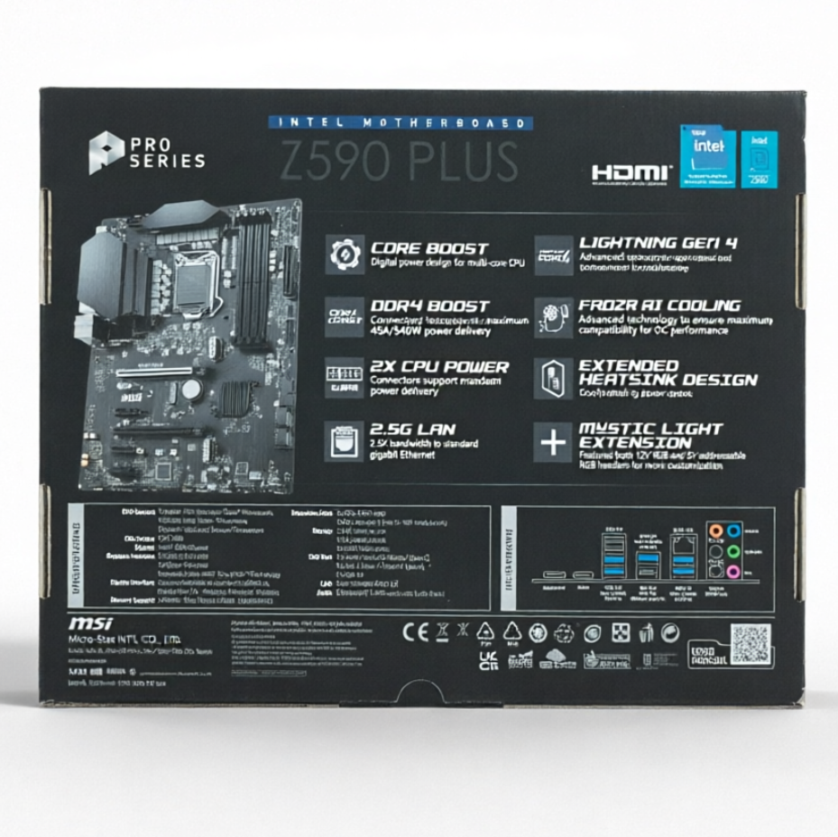 MSI Z590 PLUS ATX Motherboard صورة ثانوية