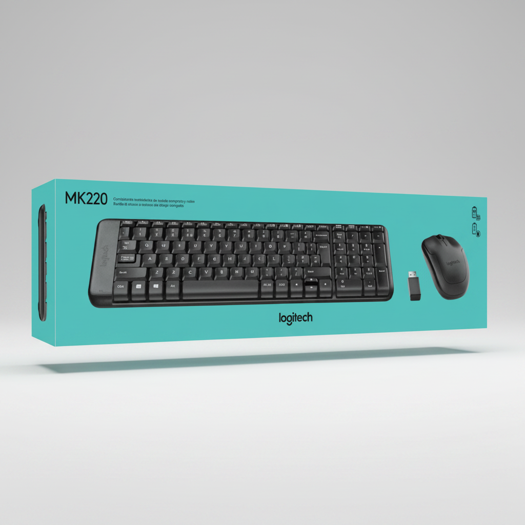 Logitech MK220 Compact Wireless Keyboard and Mouse Combo