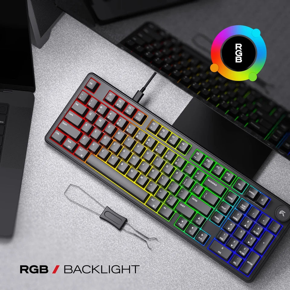 CYBEART AKULA 99 LITE Mechanical Gaming Keyboard with Multi-Function Knob