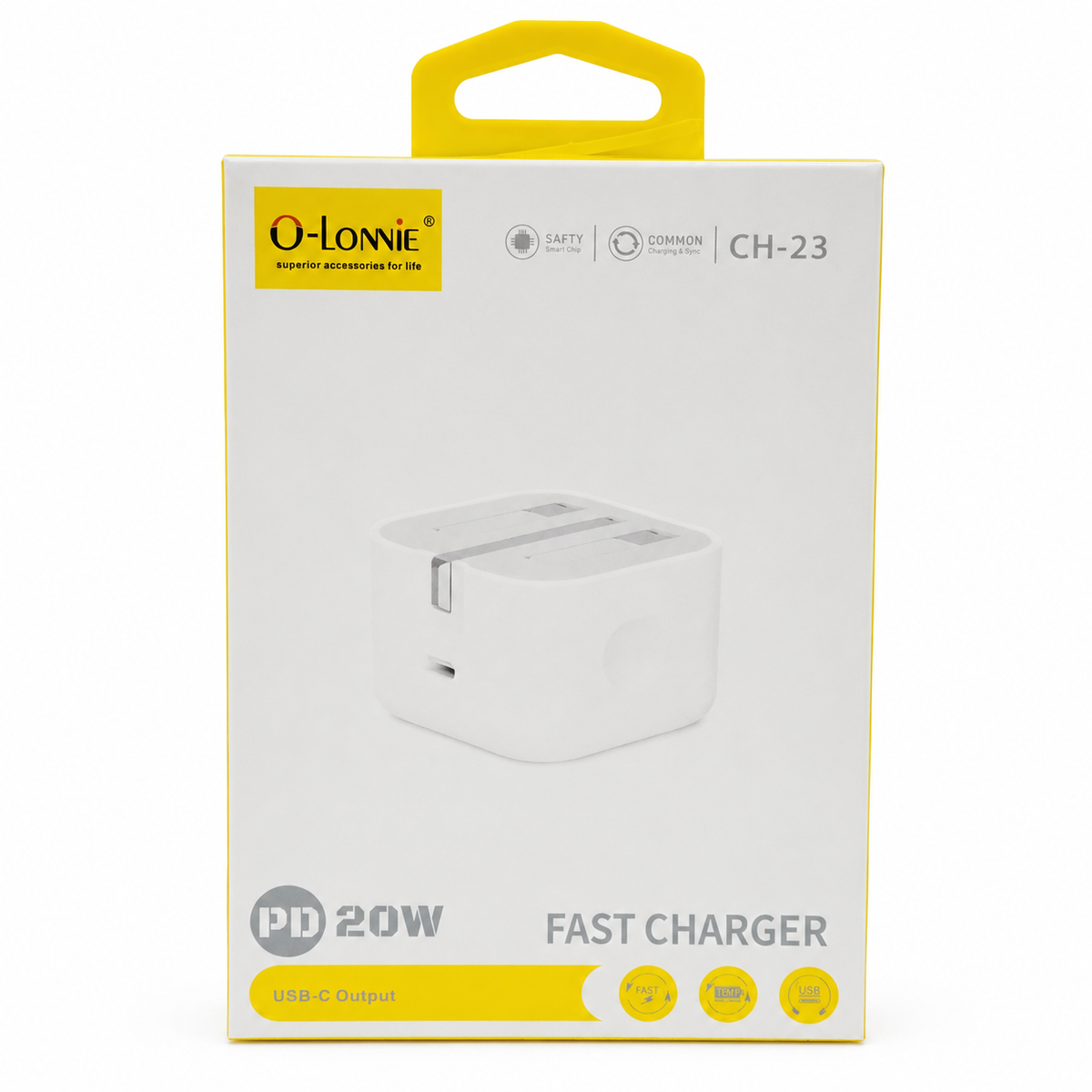 O-Lonnie CH-23 20W USB-C PD Fast Charger - White