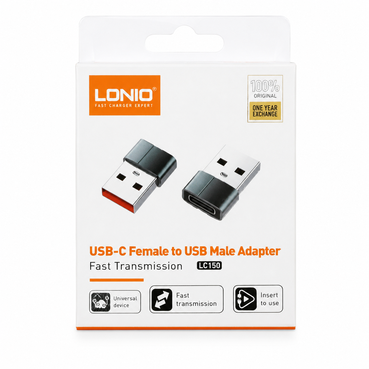 LDNIO USB C F TO USB A M CONVERTER الصورة الرئيسية