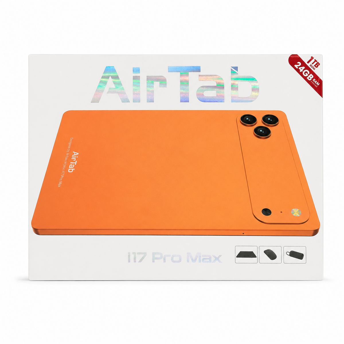 AirTab i17 Pro Max 5G Tablet 24GB RAM 1TB ROM - Orange الصورة الرئيسية