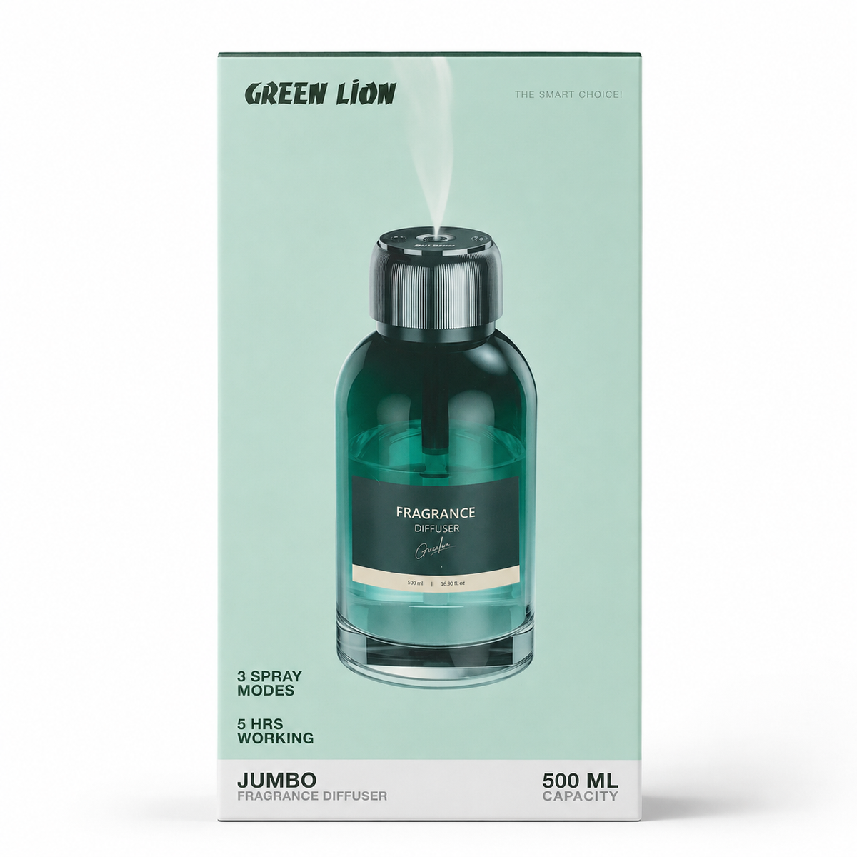Green Lion Jumbo Fragrance Diffuser 500ml - Green