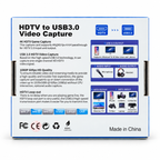 4K USB 3.0 HDMI Video Capture Card with HDMI Loop-Out & 3.5mm Mic Audio