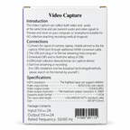 2-in-1 USB-A & USB-C 4K HDMI Video Capture Card Cable Adapter