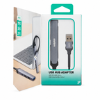Salpido SAL-DS-44C 4-in-1 USB-A Hub Adapter - Gray