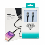 Salpido USB-C to Lightning 30W Fast Charging Data Cable -2M - Black