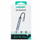Salpido SAL-DS-34C 4-in-1 USB-C Hub Adapter - Gray