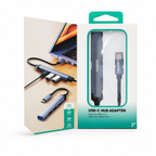 Salpido SAL-DS-34C 4-in-1 USB-C Hub Adapter - Gray