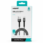Salpido SDC-63A USB-A to USB-C Fast Charging Data Cable 1m - Black