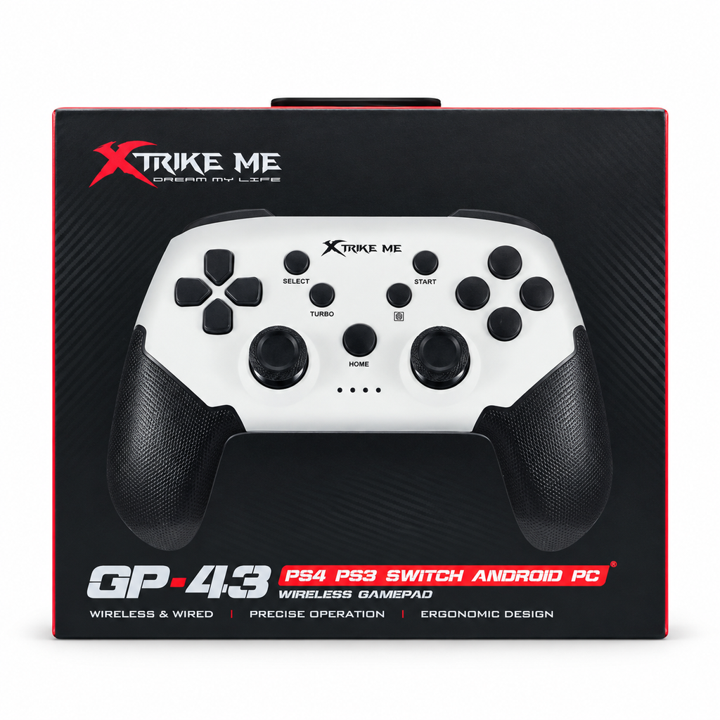 XTRIKE ME GP-43 Multi-Platform Wireless Gamepad with Detachable Phone Bracket