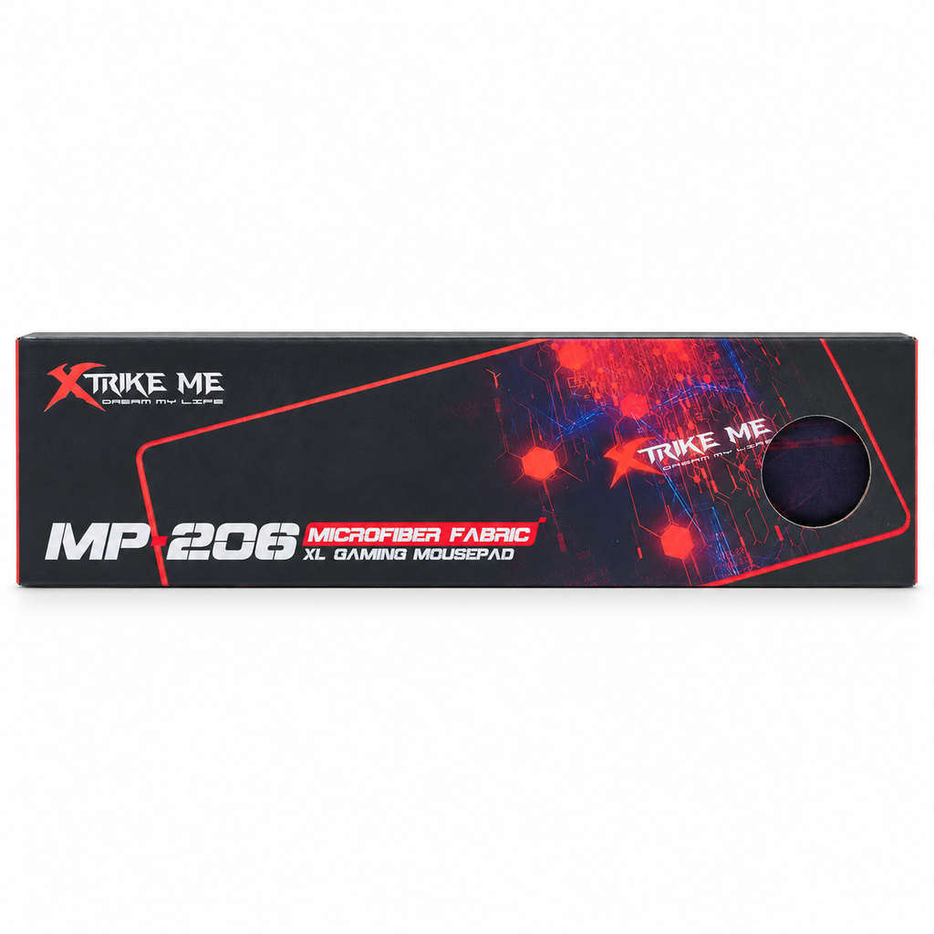 XTRIKE ME MP-206 Microfiber Fabric XL Extended Gaming Mousepad (770 x 295 x 3 mm)