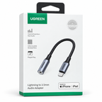 UGREEN Lightning-M to 3.5mm-F Headphone Jack Audio Adapter (Apple MFi)