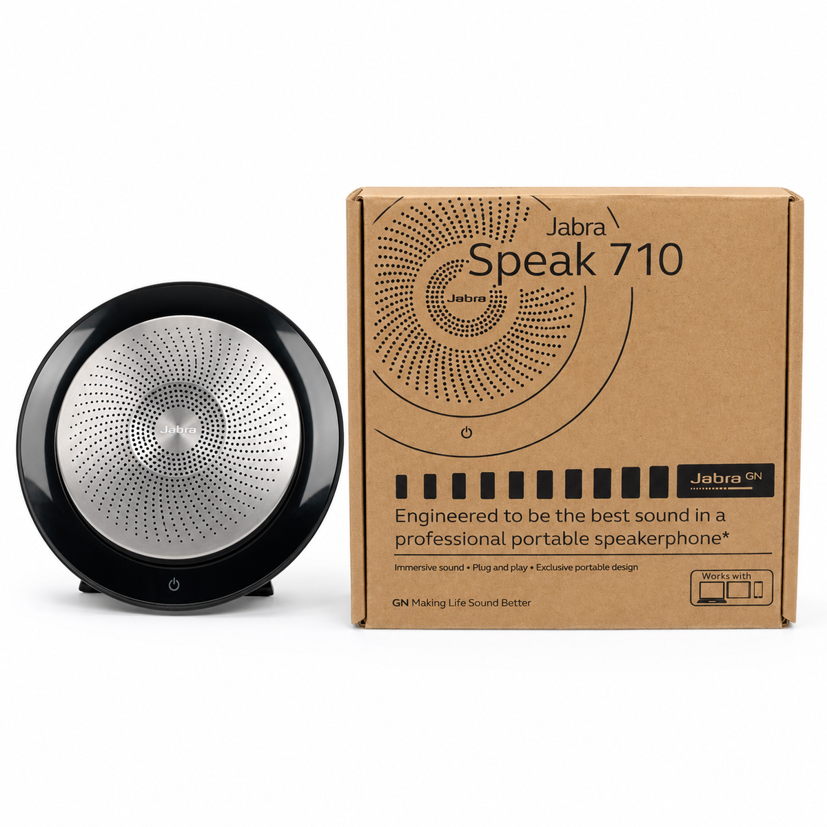 Jabra Speak 710 Portable Bluetooth Speakerphone - Black الصورة الرئيسية