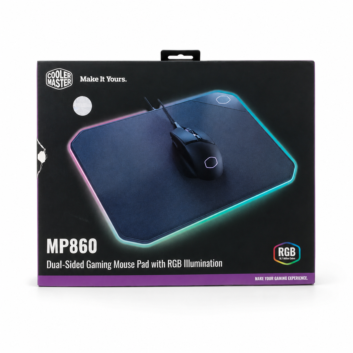 Cooler Master MP860 Dual-Sided RGB Gaming Mouse Pad - Black الصورة الرئيسية