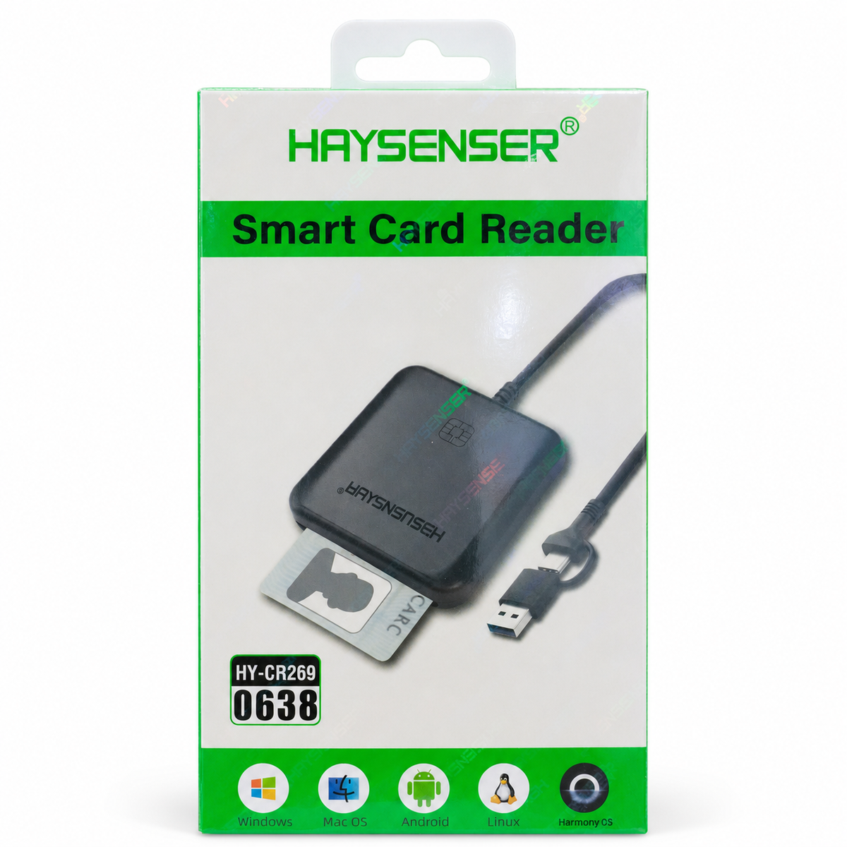 Haysenser HY-CR269 USB Smart Card Reader - Black