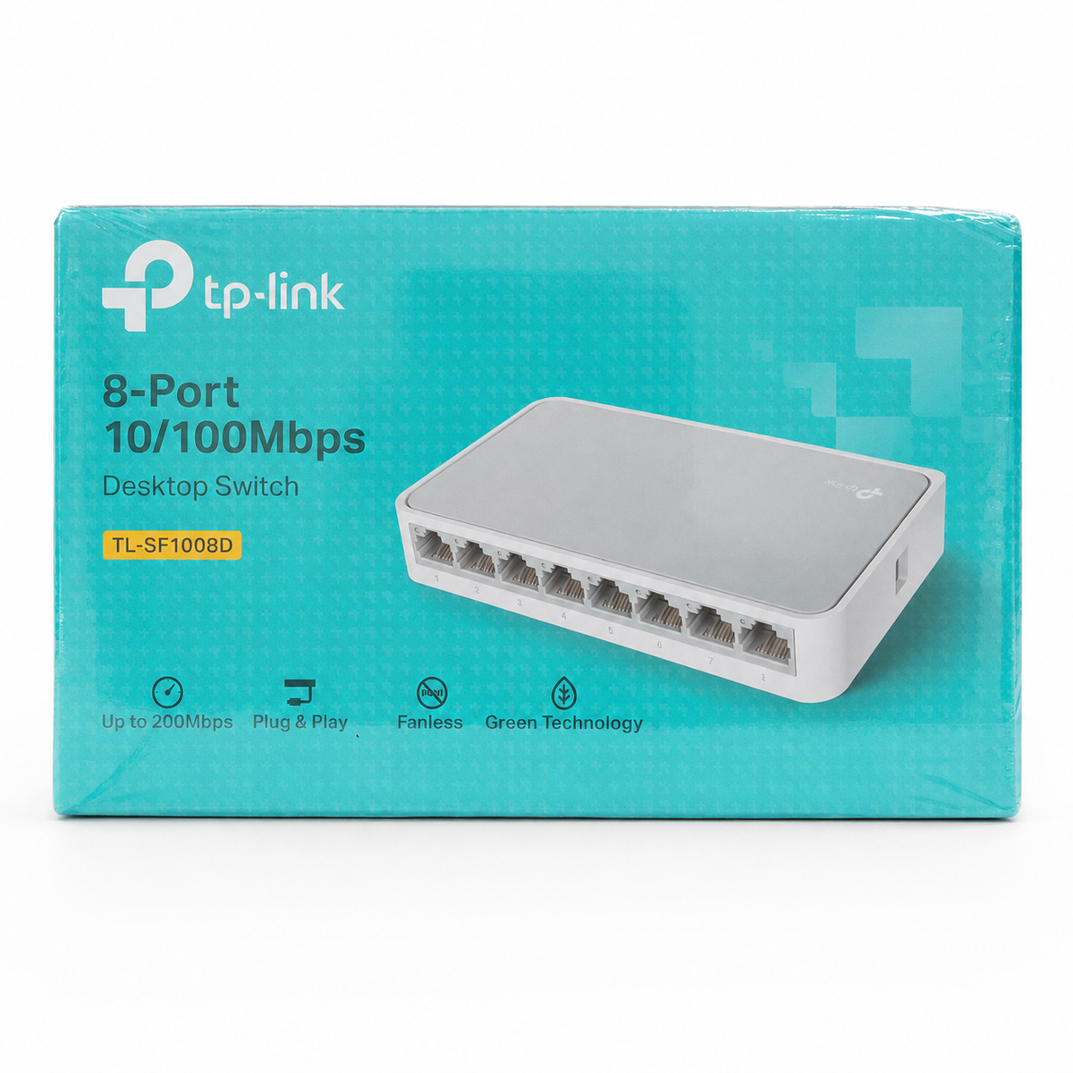 TP-Link TL-SF1008D 8-Port 10/100Mbps Desktop Switch - White