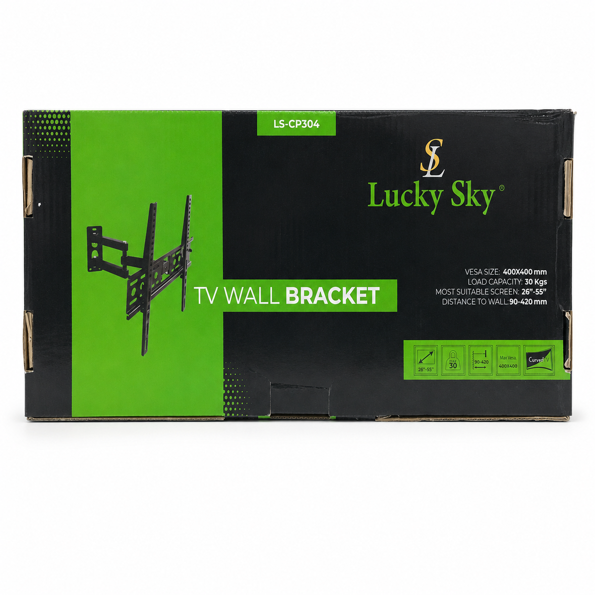 Lucky Sky LS-CP304 Full Motion TV Wall Bracket 26–55 inch - Black الصورة الرئيسية