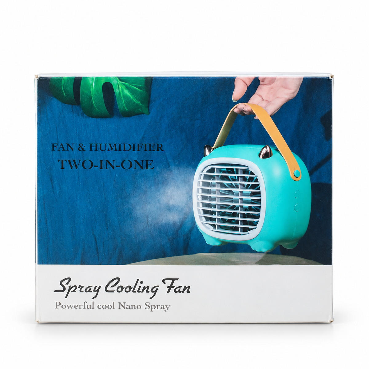 Portable Spray Cooling Fan & Humidifier - Green