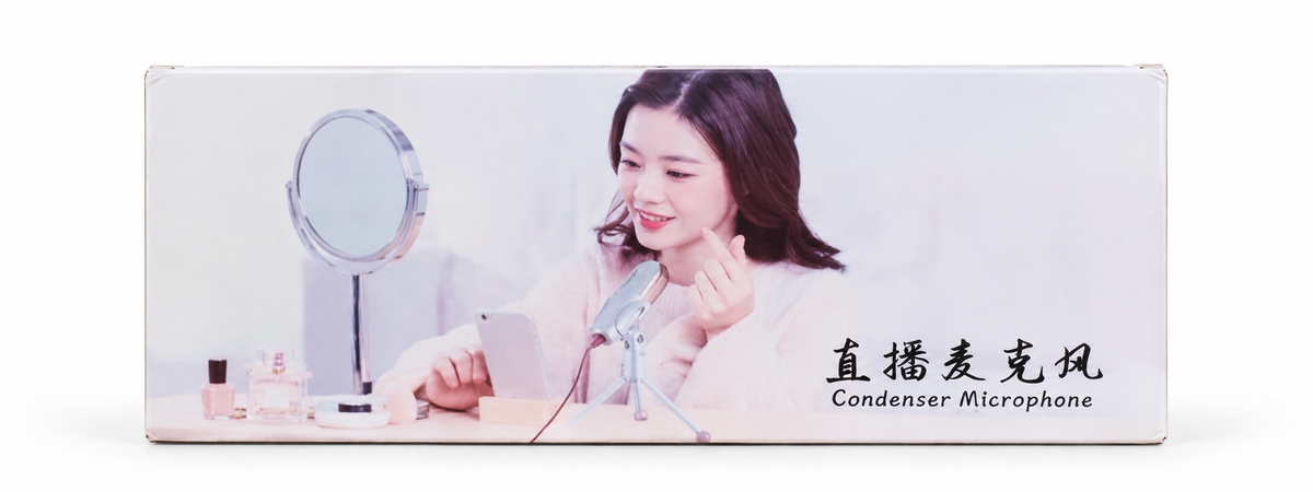 Desktop Condenser Microphone with Beauty Mirror for Live Streaming Main image
