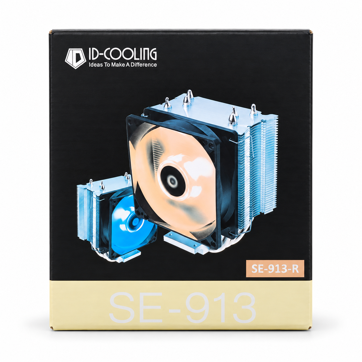 ID-COOLING SE-913-R Red LED 3-Heatpipe Tower CPU Cooler
