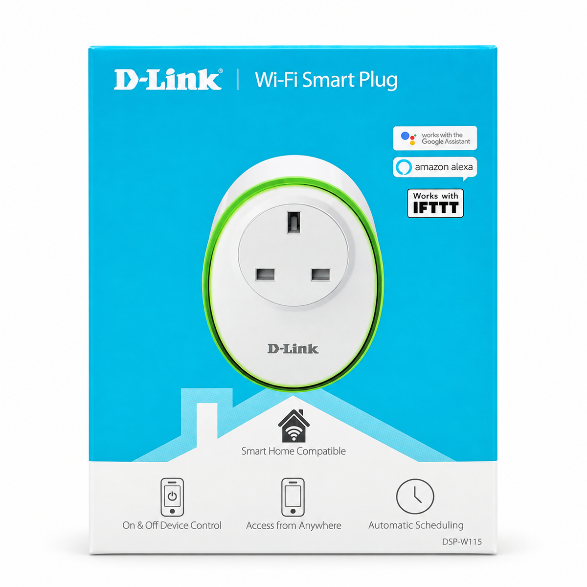 D-Link DSP-W115 Wi-Fi Smart Plug with Energy Monitoring and Voice Control الصورة الرئيسية