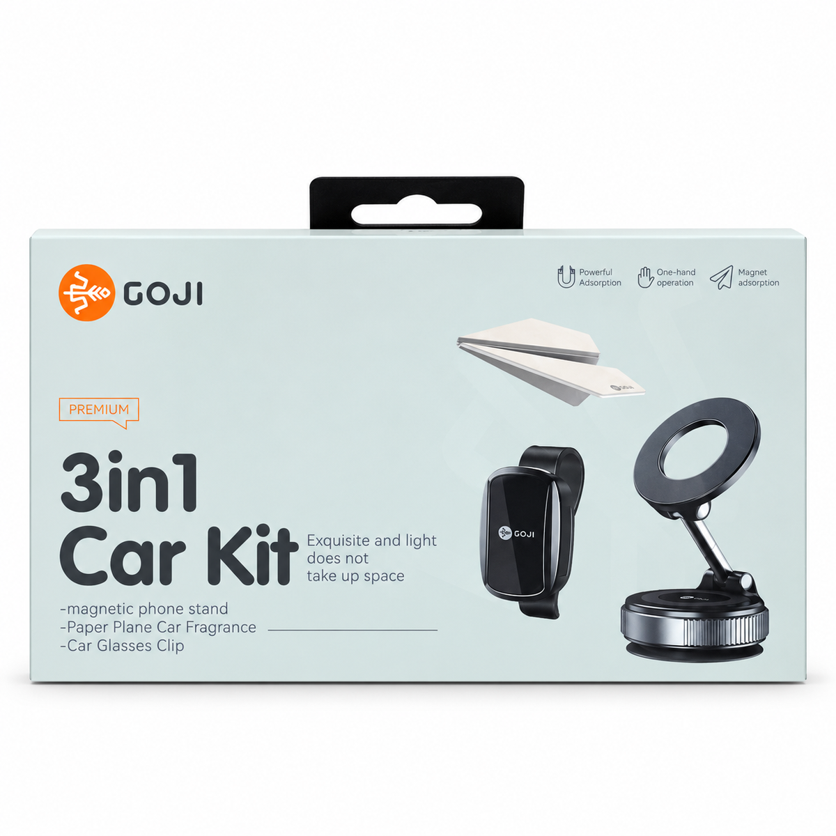 Goji 3-in-1 Multifunctional Car Kit (Magnetic Stand, Fragrance, Glasses Clip) الصورة الرئيسية