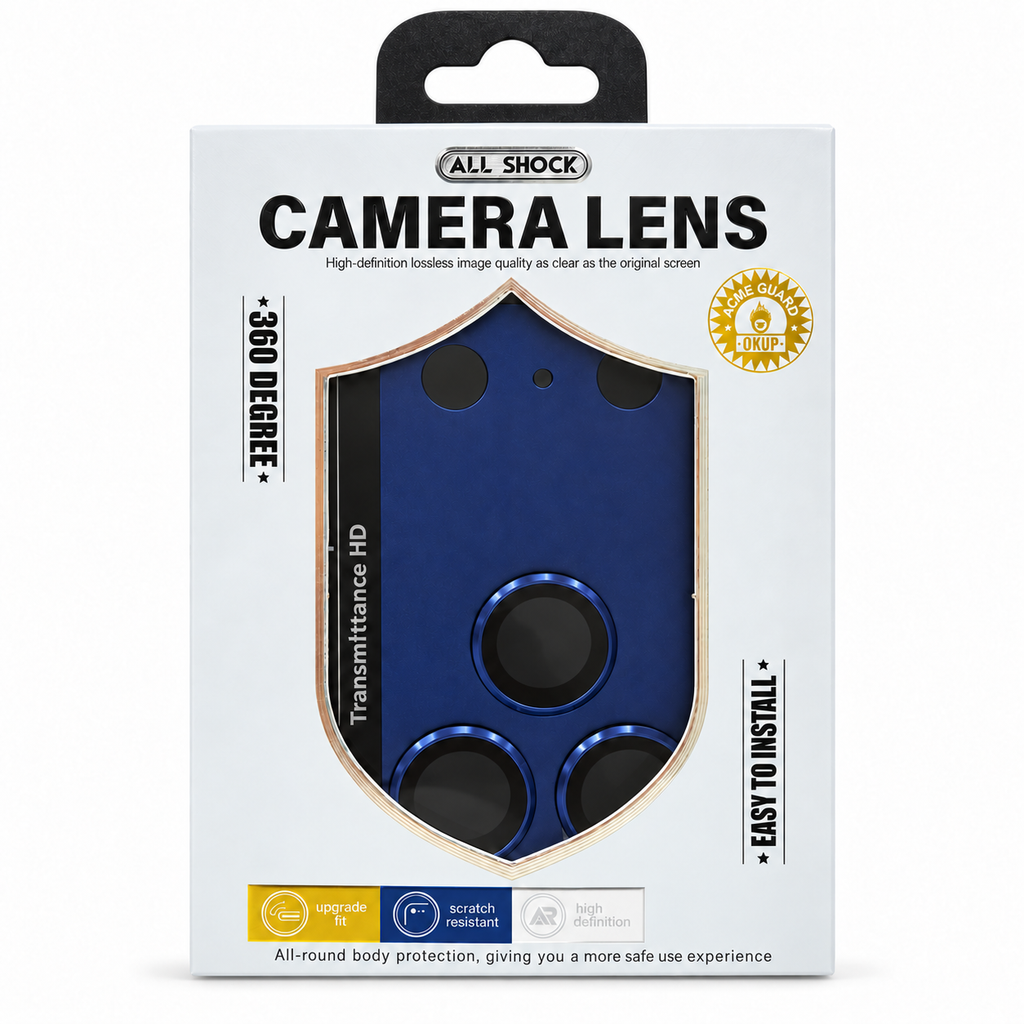 Full Cover Metallic Camera Protector - 17 Pro Max