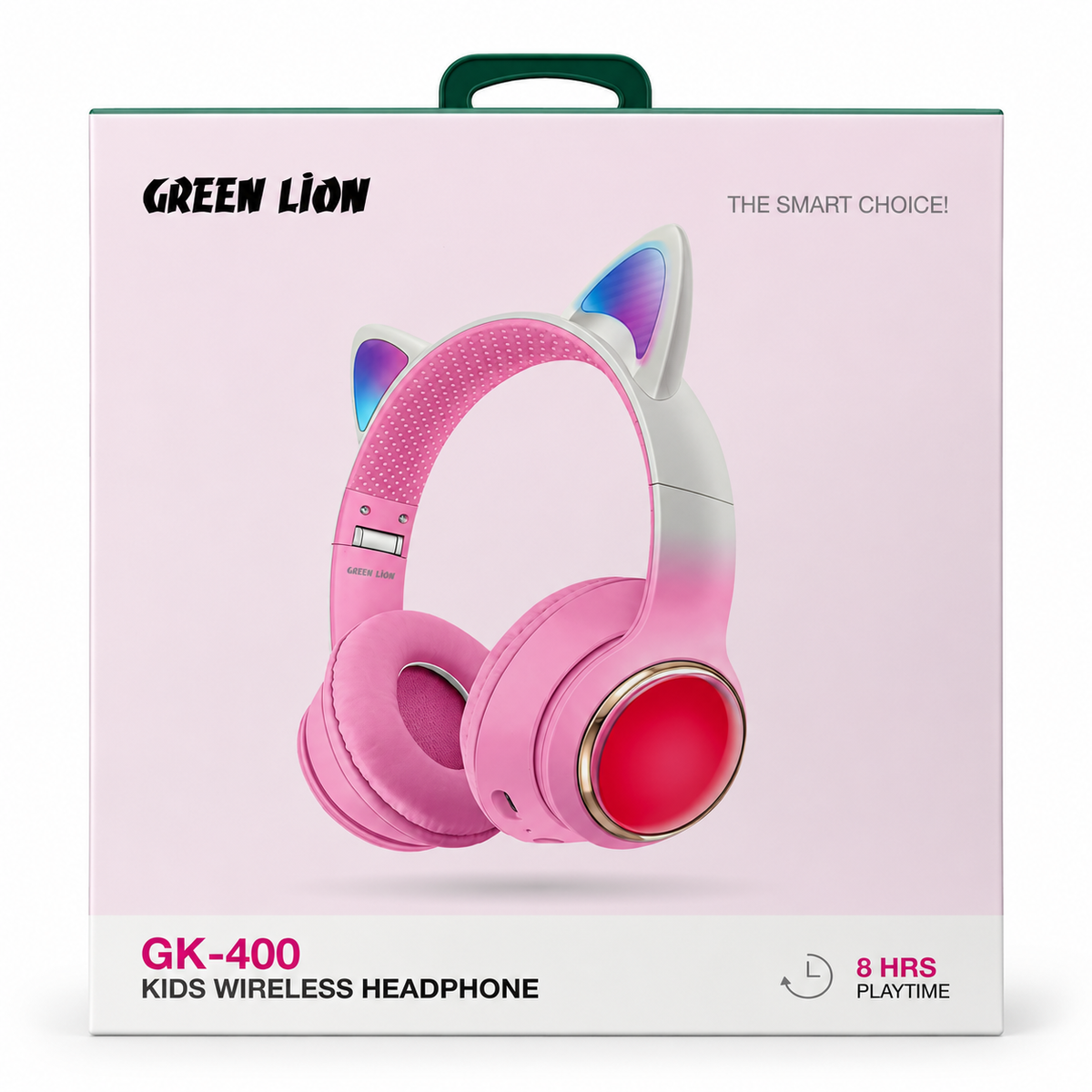 Green Lion GK-400 Kids Wireless RGB Cat Ear Headphone