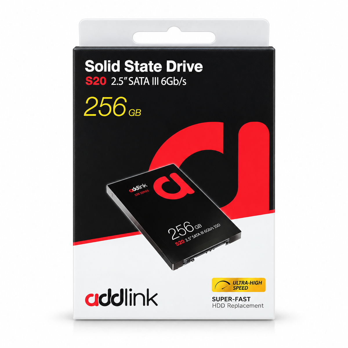 addlink S20 256GB 2.5" SATA III 6Gb/s Internal Solid State Drive (SSD)