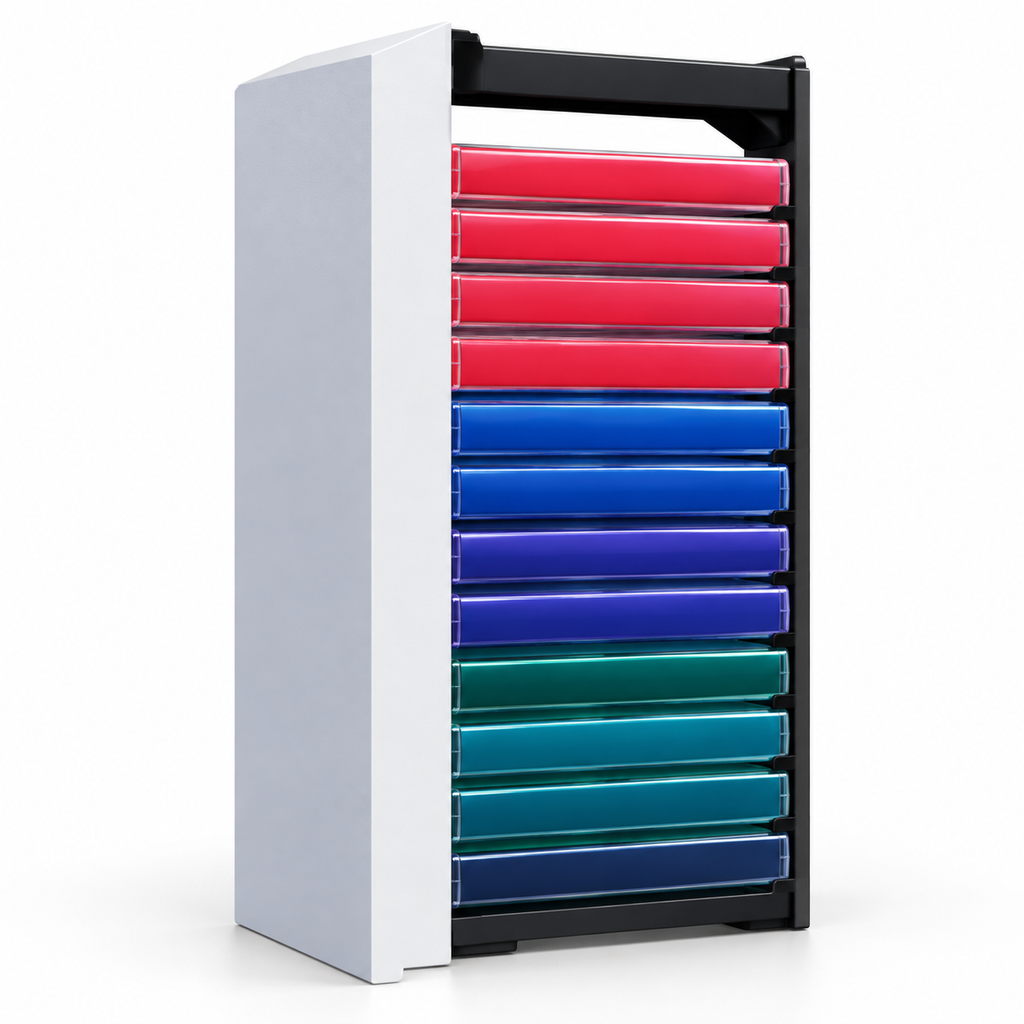 DOBE 12-Slot Game Disc & Card Box Storage Stand (PS5 / PS4 / Switch / Xbox)