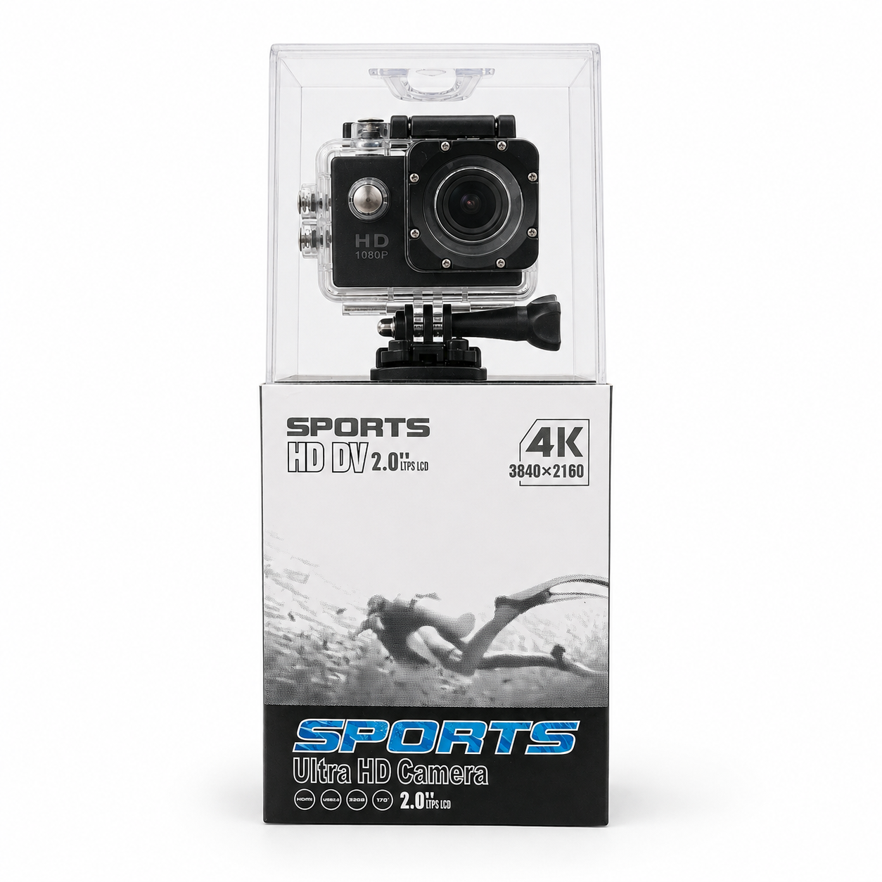 Sports HD DV 4K Action Camera with Waterproof Housing Secondary image