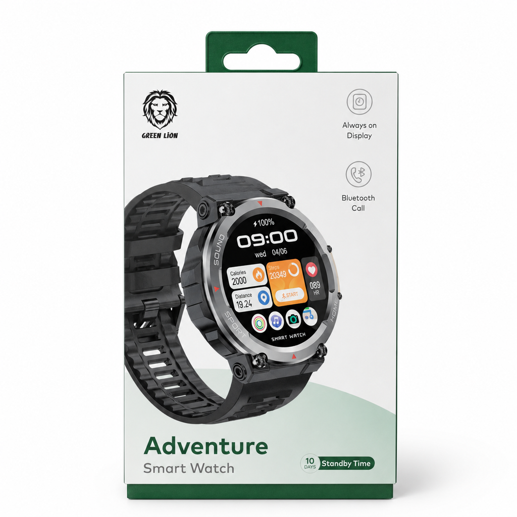 Green Lion Adventure Smart Watch - Gray