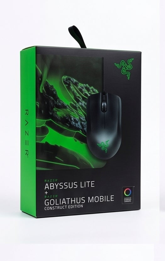 Razer Abyssus Lite & Goliathus Mobile Construct Edition Gaming Mouse and Mat Bundle