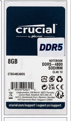 Crucial Notebook DDR5 Laptop RAM - 8GB~4800mhz