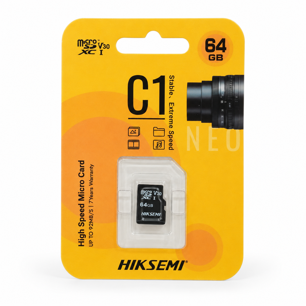 HIKSEMI NEO C1 64GB microSDXC UHS-I V30 Card